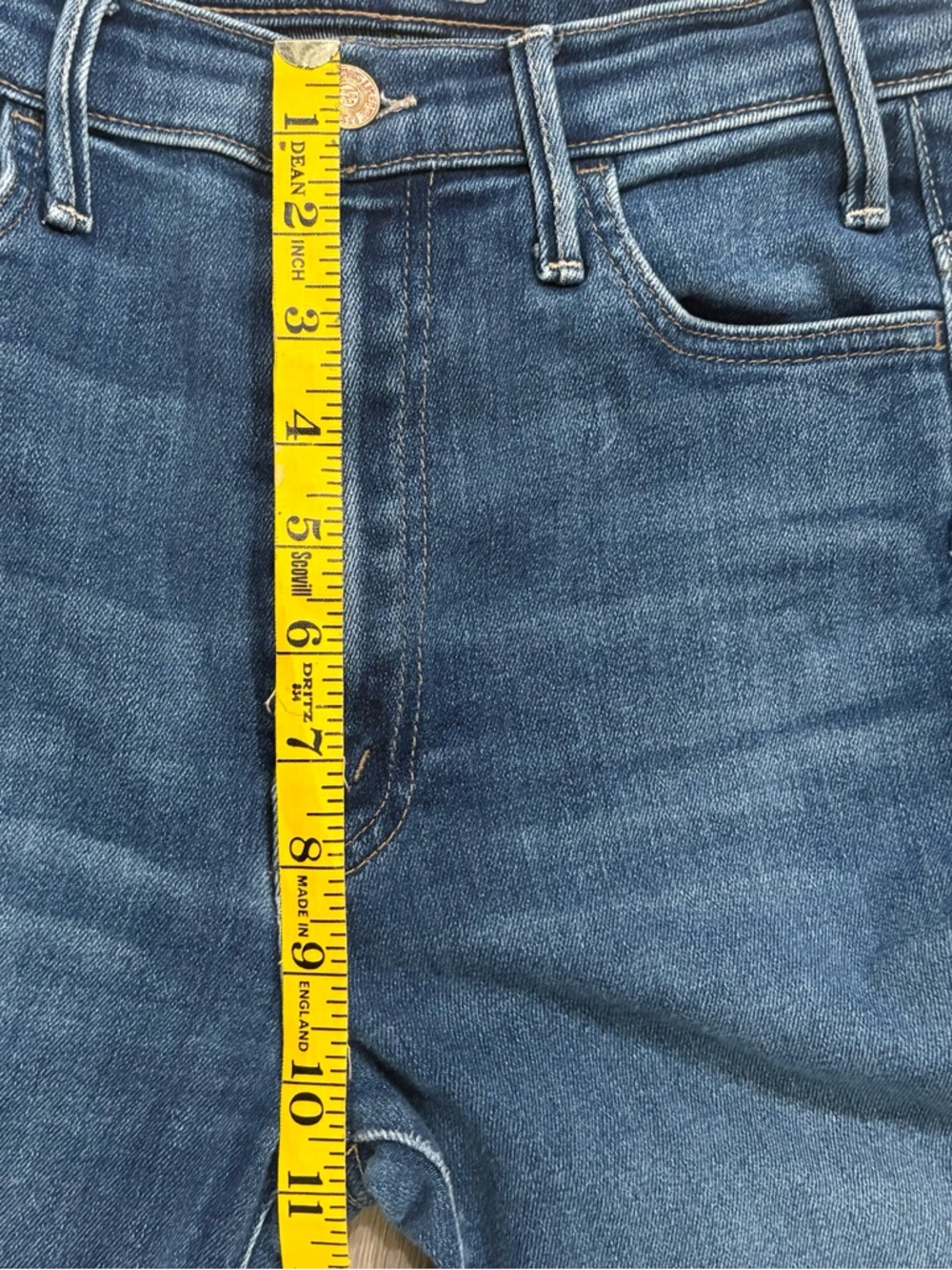 MOTHER The Hustler Ankle Fray Jeans – Size 25 - Picture 9 of 10